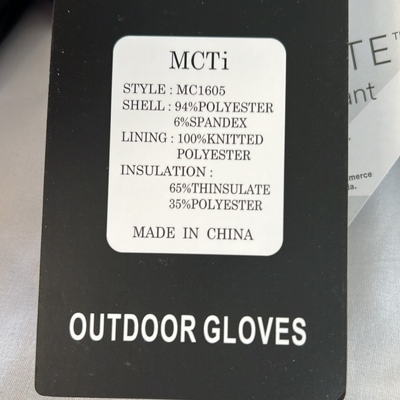 MCTi Men’s FAN-TEX waterproof windproof winter ski gloves zipper pocket XL - Picture 11 of 14